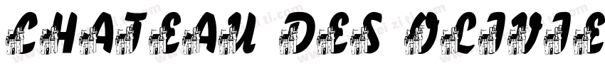 chateau des Oliviers字体转换